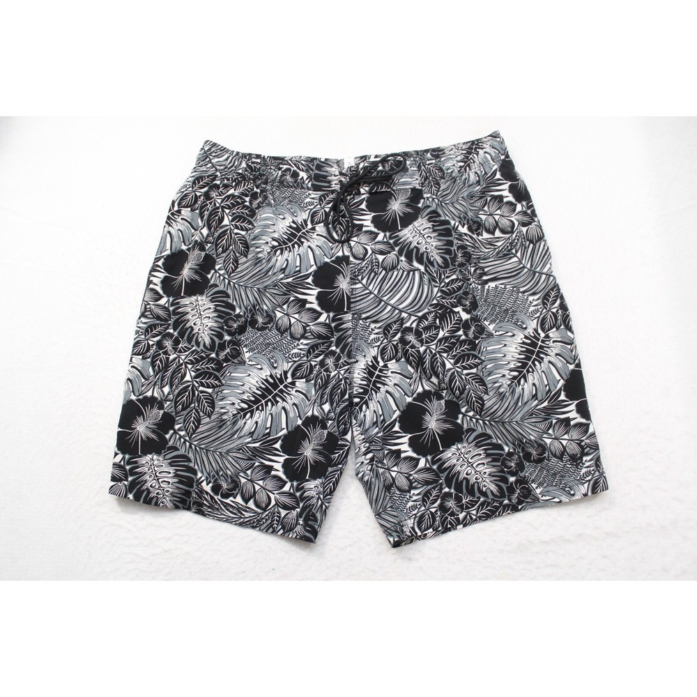 Coolibar Board Shorts Swim Trunks Floral UPF 50+ W/ Pockets Mens Size‎ 2XL x 10"
